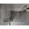 Mexen Mist L Duo nagibna tuš kabina 120 x 105 cm, prozorna, zlata - 8A4L-120-105-50-00