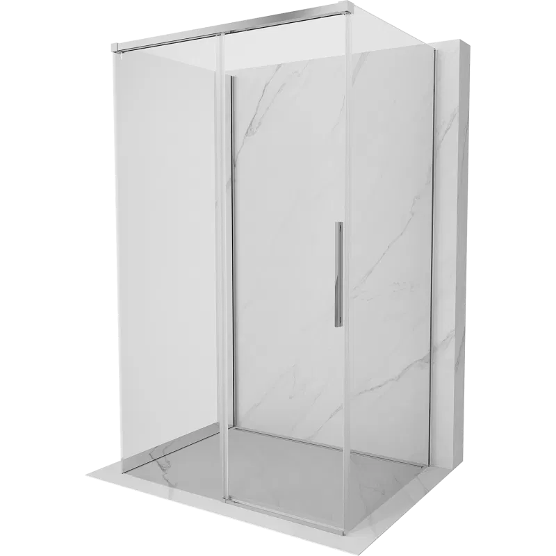 Mexen Rox-3S 3-sided sliding shower cabin 110 x 90 cm, transparent, chrome - 8C2-110-090-01-00-3S
