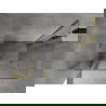 Mexen Mist L Duo cabine de douche battante 120 x 90 cm, transparent, or brossé - 8A4L-120-090-55-00