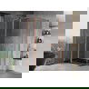 Mexen Mist L Duo Duschkabine aufklappbar 105 x 100 cm, transparent, gebürstetes Kupfer - 8A4L-105-100-65-00