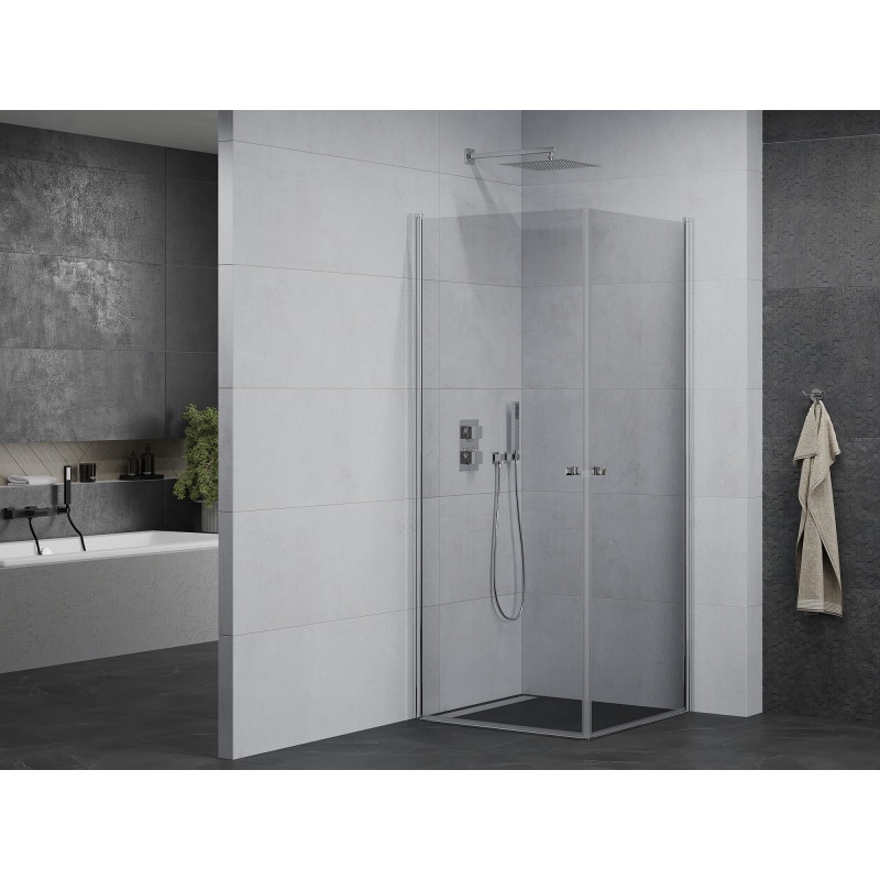 Mexen Pretoria Duo Duschkabine, 100 x 100 cm, transparent, Chrom - 852-100-100-02-00