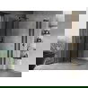Mexen Mist L Duo Duschkabine schwenkbar 120 x 100 cm, transparent, schwarz - 8A4L-120-100-70-00