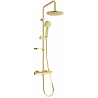 Mexen KX40 Oberputz-Duschset mit Regenbrause und Thermostatarmatur, gold - 771504091-50
