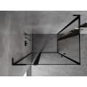 Mexen Mist L Duo Duschkabine 100 x 90 cm, schwarze Umrandung, schwarz - 8A4L-100L-090P-70-70