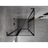 Mexen Mist L Duo dušikabiin avatav 95 x 95 cm, must raam, must - 8A4L-095L-095P-70-70