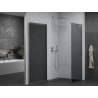 Mexen Pretoria 100 x 80 cm Pivot Shower Enclosure, Graphite, Chrome - 852-100-080-01-40