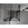Mexen Mist L Duo kabina prysznicowa uchylna 120 x 120 cm, czarna ramka, czarna - 8A4L-120L-120P-70-70