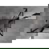 Mexen Mist L Duo Duschkabine schwenkbar 115 x 115 cm, schwarzes Gitter, schwarz - 8A4L-115L-115P-70-77