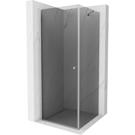 Mexen Pretoria pivot shower enclosure 100 x 100 cm, graphite, chrome - 852-100-100-01-40