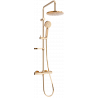 Mexen KX40 ensemble de douche encastré avec pomme de douche et robinet thermostatique, or rose - 771504091-60