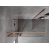 Mexen Mist T hinged dušikabiin 105 x 100 cm, läbipaistev, harjatud vask - 8A4T-105-100-65-00