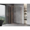Mexen Mist T 75 x 120 cm Hinged Shower Cabin, Transparent, Brushed Copper - 8A4T-075-120-65-00