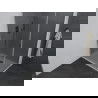 Mexen Pretoria douchecabine scharnierend 100 x 90 cm, grafiet, chroom + Flat douchebak - 852-100-090-01-40-4010