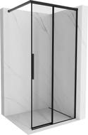 Mexen Rox Walk-in tuš stijena desna 120 x 200 cm, crni okvir 8 mm, crna - 8C2-120-003-70-70-P