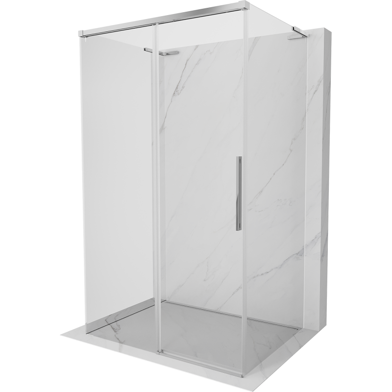 Mexen Rox-3S L kabina prysznicowa 3-ścienna rozsuwana 115 x 85 cm, transparent, chrom - 8C2L-115-085-01-00-3S