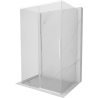 Mexen Rox-3S 3-seitige Duschkabine, verschiebbar, 90 x 75 cm, transparent, weiß - 8C2-090-075-20-00-3S