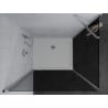 Mexen Pretoria kabina prysznicowa uchylna 100 x 120 cm, grafit, chrom + brodzik Flat - 852-100-120-01-40-4010