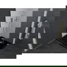 Mexen Pretoria douchecabine draaibaar 100 x 70 cm, grafiet, chroom + douchebak Flat, zwart - 852-100-070-01-40-4070