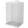 Mexen Rox-3S L 3-sided sliding shower cabin 120 x 70 cm, transparent, white - 8C2L-120-070-20-00-3S