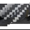 Mexen Pretoria hoekdouchecabine 100 x 100 cm, grafiet, chroom + Flat douchebak, zwart - 852-100-100-01-40-4070