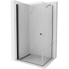 Mexen Pretoria kabina prysznicowa uchylna 100 x 120 cm, transparent, czarna - 852-100-120-70-00