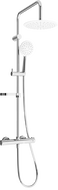 Mexen KX67 Aufputz-Duschset mit Regenduschkopf und Thermostatarmatur, Chrom/Weiß - 771506791-00