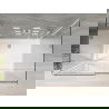 Mexen Omega kabina prysznicowa 3-ścienna, rozsuwana 100 x 80 cm, transparent, chrom + brodzik Flat - 825-100-080-01-00-3s-4010