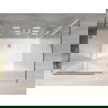 Mexen Omega kabina prysznicowa 3-ścienna, rozsuwana 120 x 90 cm, transparent, chrom + brodzik Flat - 825-120-090-01-00-3s-4010