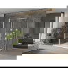 Mexen Omega kabina prysznicowa 3-ścienna, rozsuwana 140 x 90 cm, transparent, chrom + brodzik Flat - 825-140-090-01-00-3s-4010