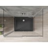 Mexen Omega-3S tuš kabina s tri zida, klizna 100x80 cm, prozirna, krom + plitica Flat - 825-100-080-01-00-3s-4070