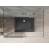 Mexen Omega kabina prysznicowa 3-ścienna, rozsuwana 110 x 90 cm, transparent, chrom + brodzik Flat - 825-110-090-01-00-3s-4070