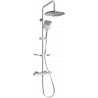 Mexen KT17 utanpåliggande duschset med regndusch och termostatblandare, krom - 771501793-00