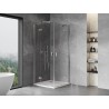 Mexen Mist-H Duo klizna vrata tuš kabina 85 x 85 cm, prozirna, krom - 8A5-085L-085P-01-00