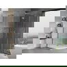 Mexen Mist-H Duo cabine de douche pivotante 70 x 75 cm, transparent, chrome - 8A5-070L-075P-01-00
