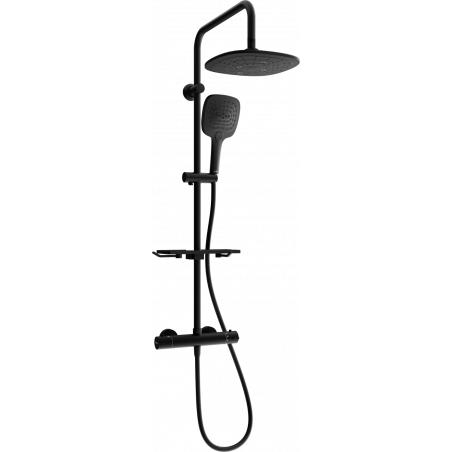 Mexen KT17 set doccia esterno con soffione e batteria termostatica, nero - 771501793-70