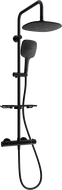 Mexen KT17 Aufputz-Duschset mit Regenduschkopf und Thermostatbatterie, schwarz - 771501793-70