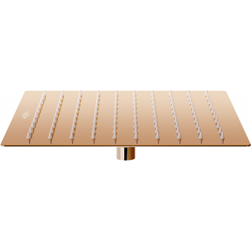 Mexen Slim deszczownica 25 x 25 cm, różowe złoto - 79125-60