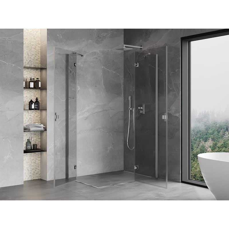 Mexen Mist-H Duo dušinurk, parempoolne, 70 x 110 cm, läbipaistev, kroom - 8A5-070L-110P-01-00