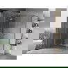Mexen Mist-H Duo cabine de douche pivotante 95 x 90 cm, transparent, chrome - 8A5-095L-090P-01-00