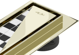 Mexen Flat 360° M13 desagüe lineal giratorio 2 en 1 60 cm, dorado - 1510060-40