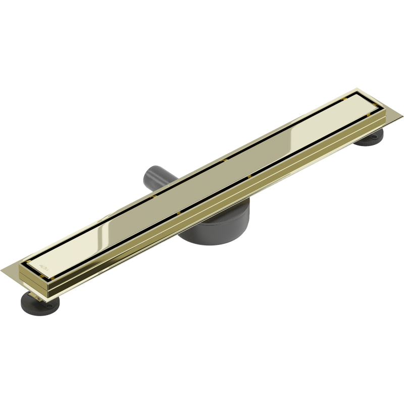 Mexen Flat 360° M13 draaibare douchegoot 2-in-1 70 cm, goud - 1510070-40