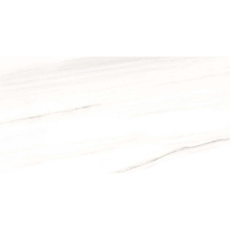 Mexen Lasa Muestra blanca de gres esmaltado rectificado G1, baldosa para suelo y pared 120 x 60 cm, brillo - TL103-00-S