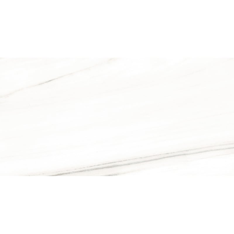 Mexen Lasa Muestra blanca de gres esmaltado rectificado G1, baldosa para suelo y pared 120 x 60 cm, brillo - TL103-00-S