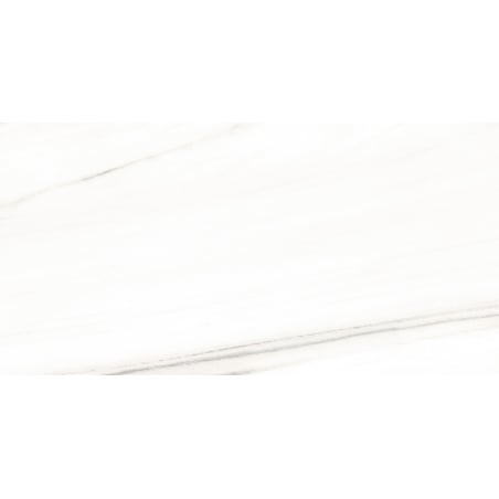 Mexen Lasa Muestra blanca de gres esmaltado rectificado G1, baldosa para suelo y pared 120 x 60 cm, brillo - TL103-00-S