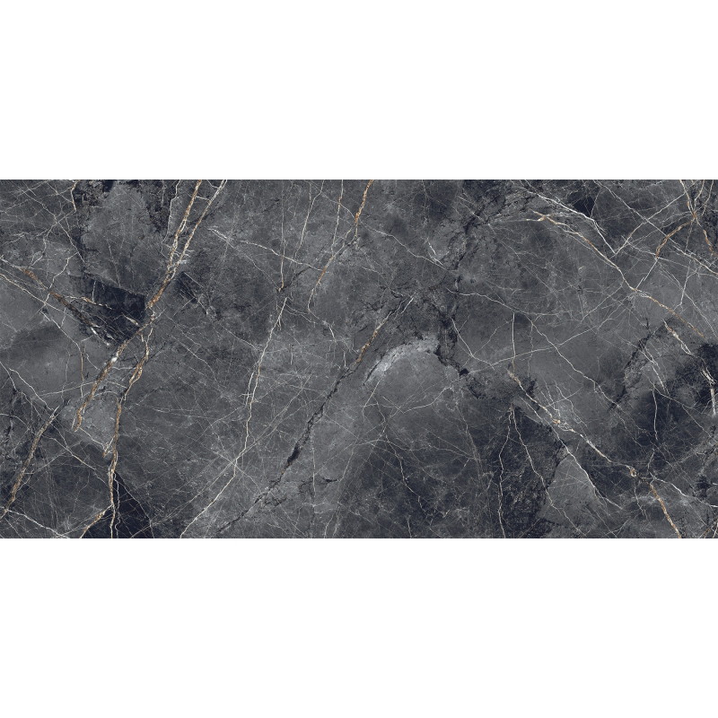 Mexen Eternity Nero vzorec glazirane kamnite keramike rek. G1, talna in stenska ploščica, sijaj - TL112-02-S