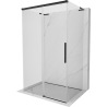 Mexen Rox-3S L 3-seinaline lükand- dušinurk 125 x 80 cm, läbipaistev, must - 8C2L-125-080-70-00-3S