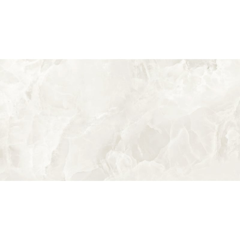 Mexen Valga Amostra de porcelanato esmaltado Bianco retificado G1, azulejo para pavimento e parede, brilho - TL122-01-S