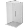 Mexen Rox-3S L 3-stenska drsna tuš kabina 95 x 95 cm, prozorna, krom - 8C2L-095-095-01-00-3S
