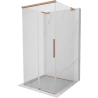 Mexen Rox-3S L cabine de douche à 3 parois coulissante 110 x 110 cm, transparent, cuivre brossé - 8C2L-110-110-65-00-3S