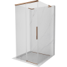Mexen Rox-3S L καμπίνα ντους 3-τοίχων συρόμενη 120 x 120 cm, διαφανές, ροζ χρυσό